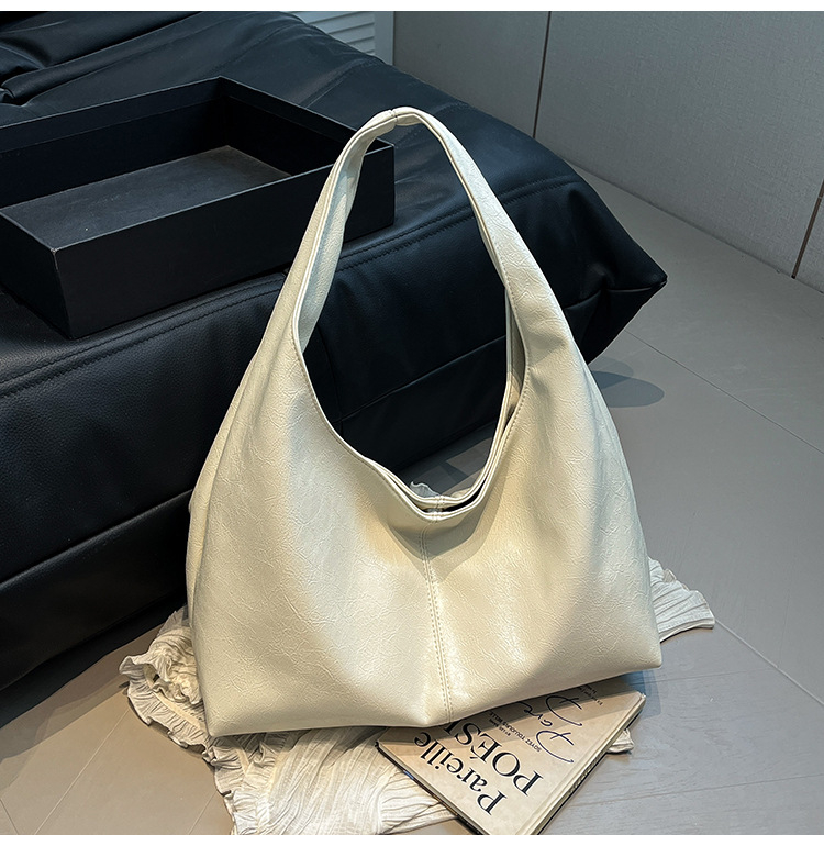 Torbica tote u korejskom stilu, vintage, za žene, 2025 nova moda, casual bucket torba velike kapacitete, nošenje ispod pazuha i na rame