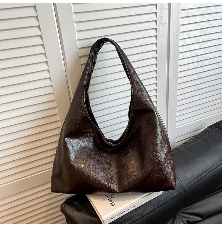 Torbica tote u korejskom stilu, vintage, za žene, 2025 nova moda, casual bucket torba velike kapacitete, nošenje ispod pazuha i na rame