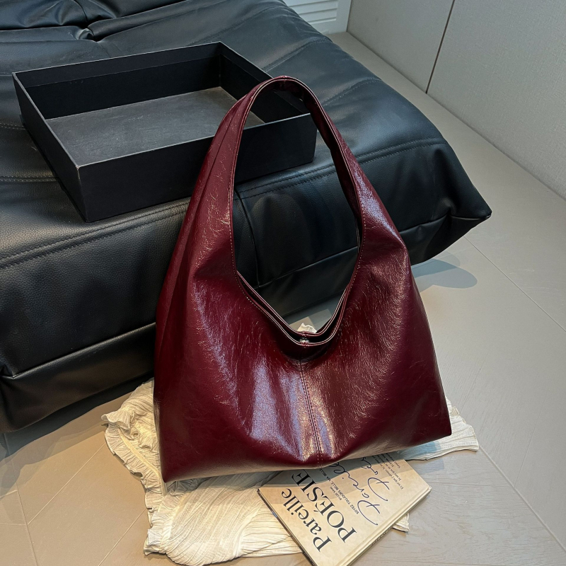 Torbica tote u korejskom stilu, vintage, za žene, 2025 nova moda, casual bucket torba velike kapacitete, nošenje ispod pazuha i na rame