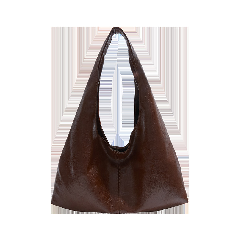 Torbica tote u korejskom stilu, vintage, za žene, 2025 nova moda, casual bucket torba velike kapacitete, nošenje ispod pazuha i na rame