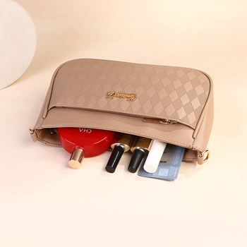 Νέα μόδα crossbody τσάντα PU με ρόμβικη ραφή, γυναικεία τσάντα ώμου, μεγάλη χωρητικότητα, χειμερινή συλλογή 2024