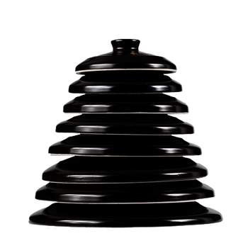 Capac ceramic pentru oală, capac porțelan negru sau alb pentru supe și tocănițe