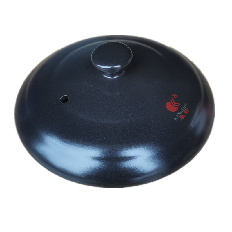 Capac ceramic pentru oală, capac porțelan negru sau alb pentru supe și tocănițe