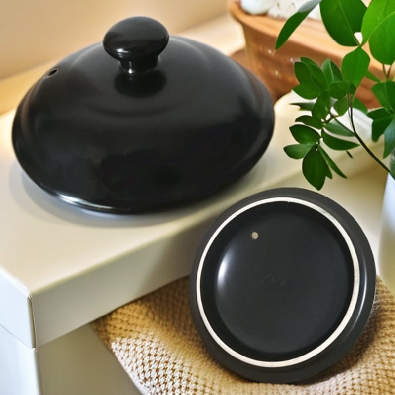 Capac ceramic pentru oală de gătit – capac negru pentru supe și tocană; capac unic pentru oale cu plante medicinale; potrivit pentru oale din piatră și lut; accesorii de capac în mai multe dimensiuni
