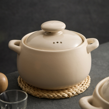 Oală de ceramică pentru uz casnic, model nou 2026, de înaltă calitate, rezistentă la temperaturi ridicate, fără fisuri, pentru gătit uscat și supă, vase de bucătărie din ceramică