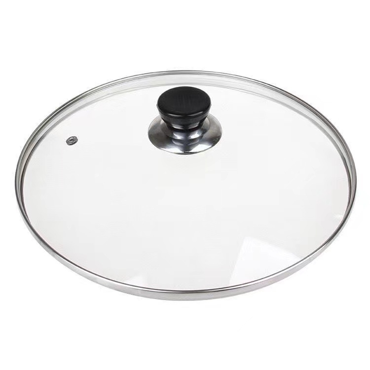 Capac din oțel inoxidabil pentru wok și oale mari – capac combinat pentru vase cu fund plat