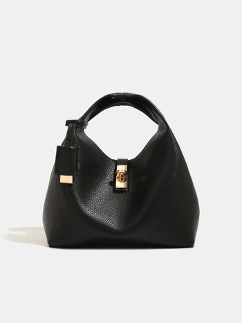 Ženska PU bucket torba, 2025 jesen-zima, retro minimalistički stil, može se nositi preko ramena ili u ruci