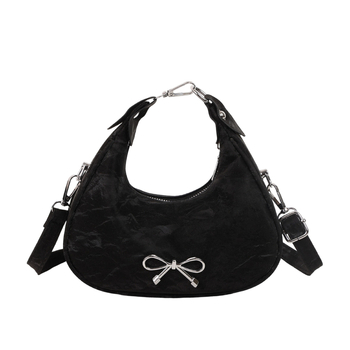 Bowknot Τσάντα Μεγάλης Χωρητικότητας με Κλειδαριά Υφής — Απλός, Πολυτελής Σχεδιασμός για Ώμο, Χιαστί ή Υπό τη Μασχάλη