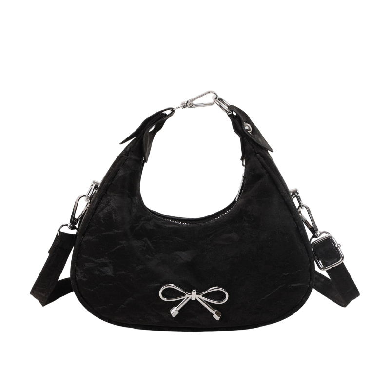 Bowknot Τσάντα Μεγάλης Χωρητικότητας με Κλειδαριά Υφής — Απλός, Πολυτελής Σχεδιασμός για Ώμο, Χιαστί ή Υπό τη Μασχάλη