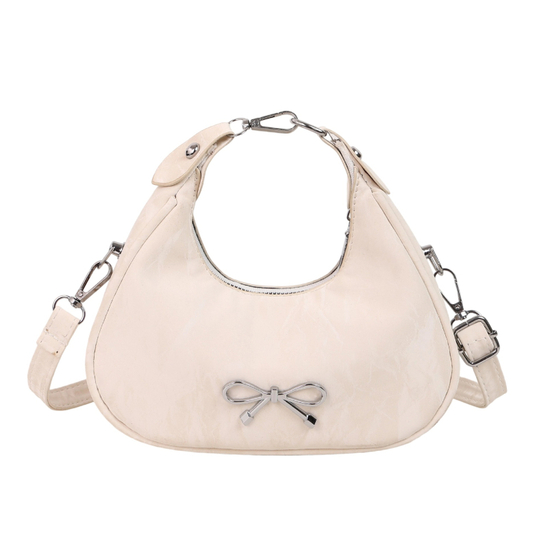 Bowknot Τσάντα Μεγάλης Χωρητικότητας με Κλειδαριά Υφής — Απλός, Πολυτελής Σχεδιασμός για Ώμο, Χιαστί ή Υπό τη Μασχάλη