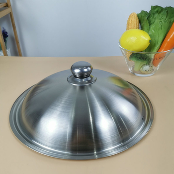 Capac din oțel inoxidabil cu sticlă temperată, capac transparent, capac combinat pentru bucătărie, potrivit pentru wok mare și oală, vizibil, 36 cm și 34 cm