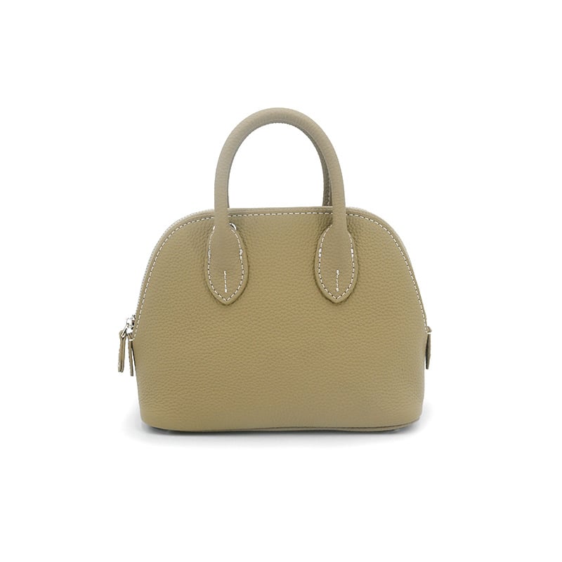Ručna kožna torbica u obliku školjke, mini veličine, crossbody torba za žene