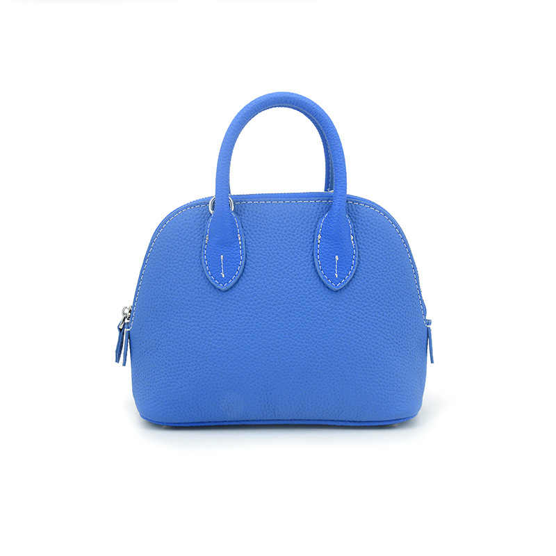 Ručna kožna torbica u obliku školjke, mini veličine, crossbody torba za žene