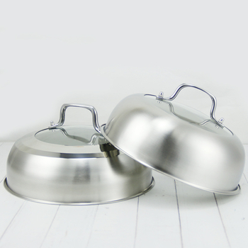 Cap de abur din oțel inoxidabil, cupolă înaltă, 26 cm, formă rotundă universală 28 cm