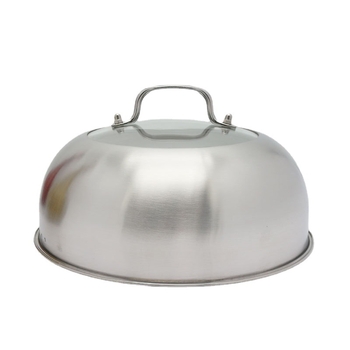 Cap de abur din oțel inoxidabil, cupolă înaltă, 26 cm, formă rotundă universală 28 cm