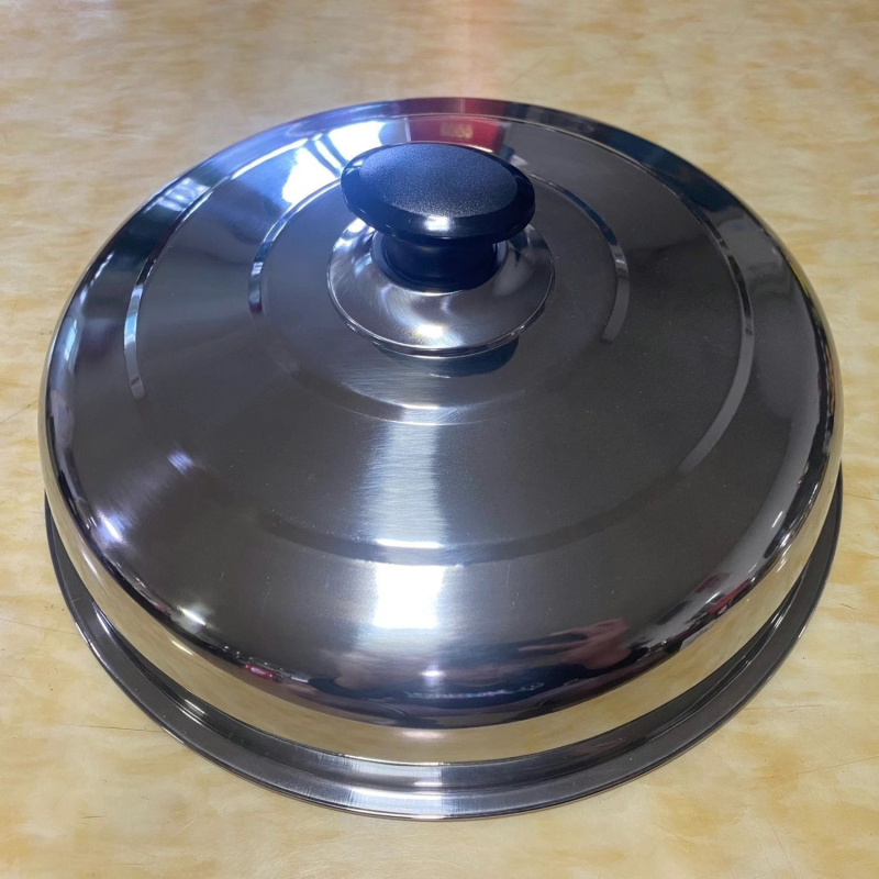 Cap de abur din oțel inoxidabil, cupolă înaltă, 26 cm, formă rotundă universală 28 cm