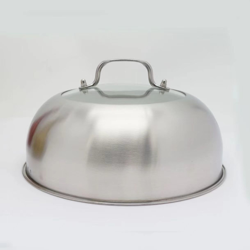 Cap de abur din oțel inoxidabil, cupolă înaltă, 26 cm, formă rotundă universală 28 cm