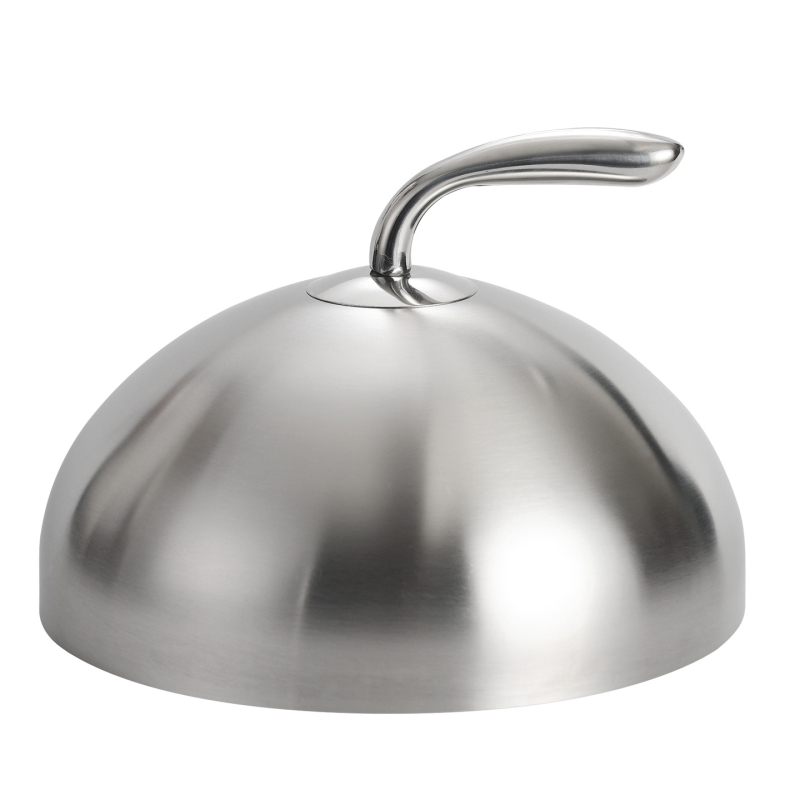 Capac din oțel inoxidabil pentru steak, capac rotund pentru teppanyaki și servire