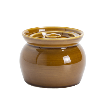 Oală ceramică din lut pentru gătit în bain-marie, oală de supă, pentru uz casnic și în HoReCa, ouă la abur