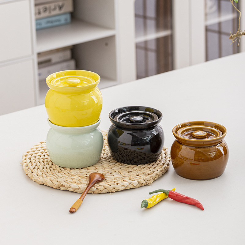 Oală ceramică din lut pentru gătit în bain-marie, oală de supă, pentru uz casnic și în HoReCa, ouă la abur