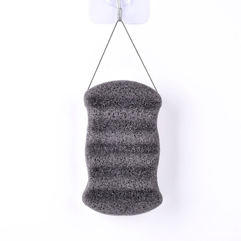 Burete Konjac pentru baie, textură cu dungi drepte, moale și absorbant pentru față și corp, exfoliant Konjac