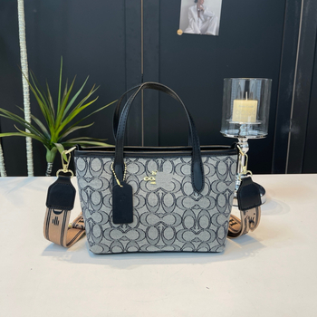 C Brand City25 torba-vedro s ugrađenim zatvaračem, dvostruke naramenice, svakodnevna upotreba, vintage stil košare