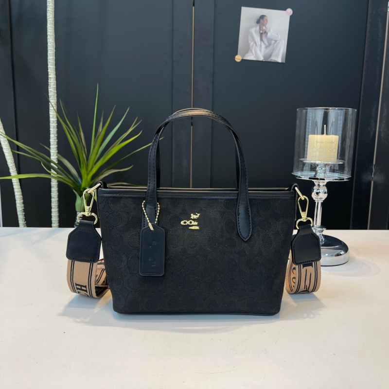 C Brand City25 torba-vedro s ugrađenim zatvaračem, dvostruke naramenice, svakodnevna upotreba, vintage stil košare