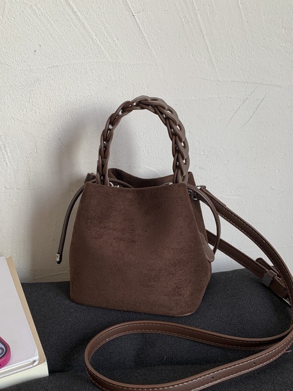 Mala ženska torba u obliku košare s vezicom, PU, pletena tekstura, crossbody, svakodnevna torba, jesen 2025