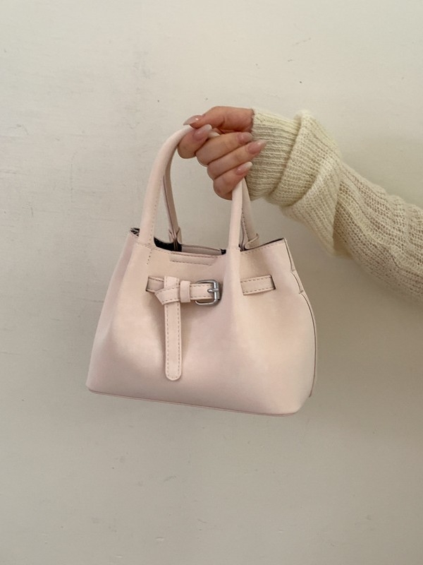 Ženska bucket torba s ručnim nošenjem i crossbody remenom, minimalistički dizajn, korejski stil 2026, visokokvalitetna, svakodnevna torba