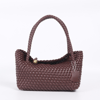 Ručno tkana kožna torba od prave kože, retro tote stil, ženska torba