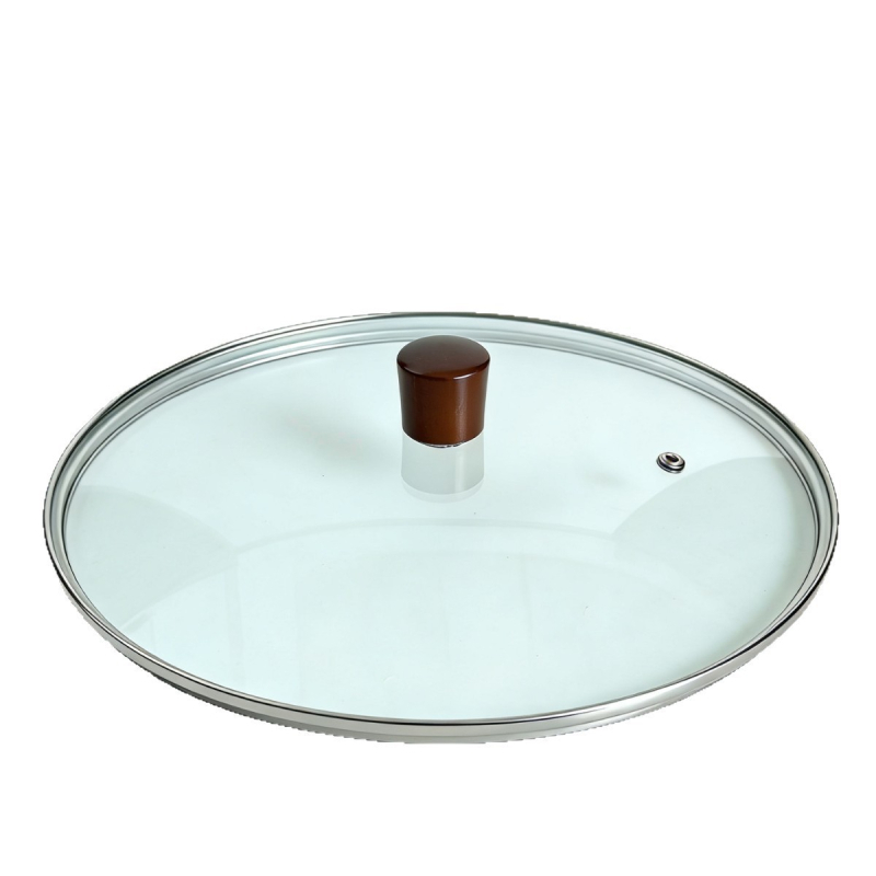 Capac de oală din sticlă temperată, tip G, rezistent la temperaturi înalte, transparent, rotund, universal pentru gătit