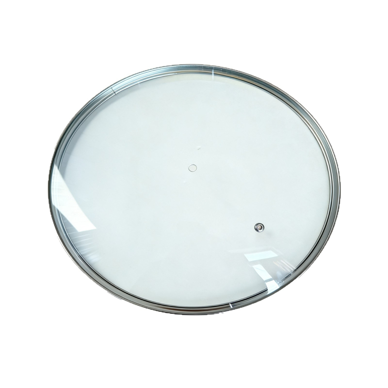 Capac de oală din sticlă temperată, tip G, rezistent la temperaturi înalte, transparent, rotund, universal pentru gătit
