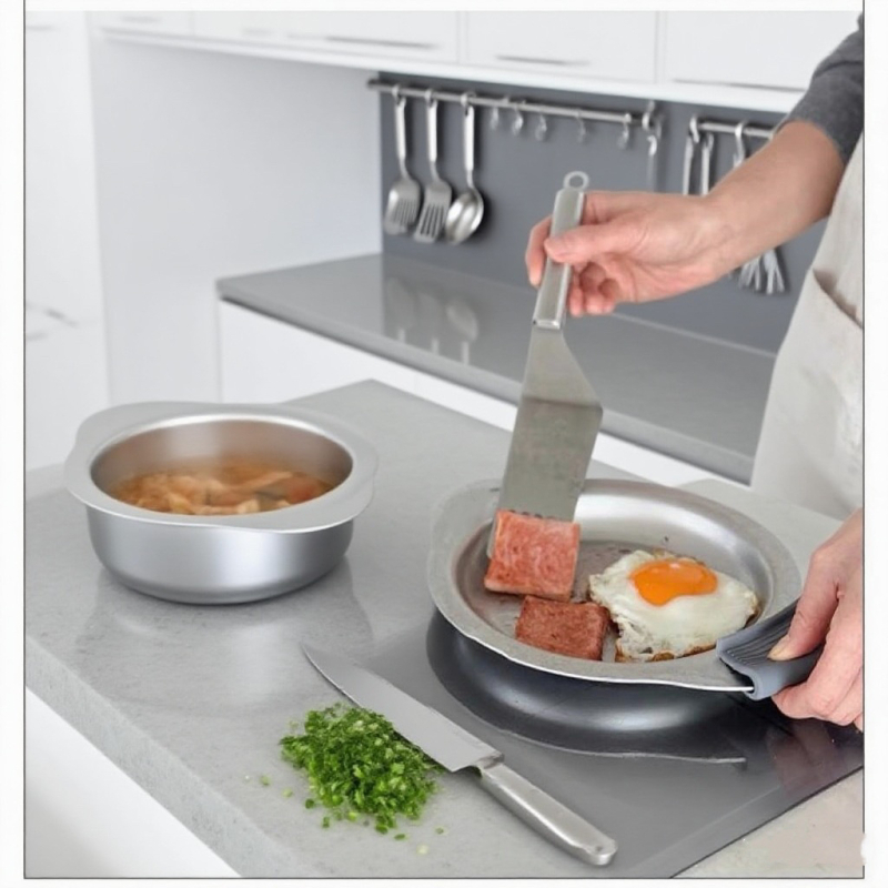 Set de vase din oțel inoxidabil 304, trei straturi, cu recipiente antiaderente, oală de supă și tavă de copt multifuncțională
