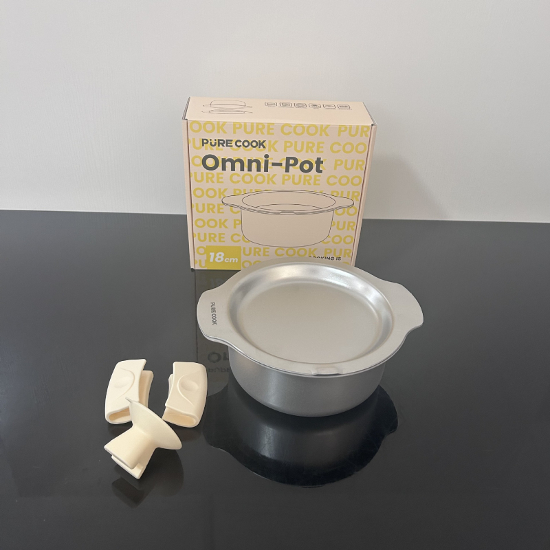 Set de vase din oțel inoxidabil 304, trei straturi, cu recipiente antiaderente, oală de supă și tavă de copt multifuncțională
