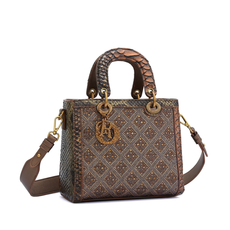 2025 Novi stil Princess Diana torba za žene, PU koža, torba za rame i crossbody