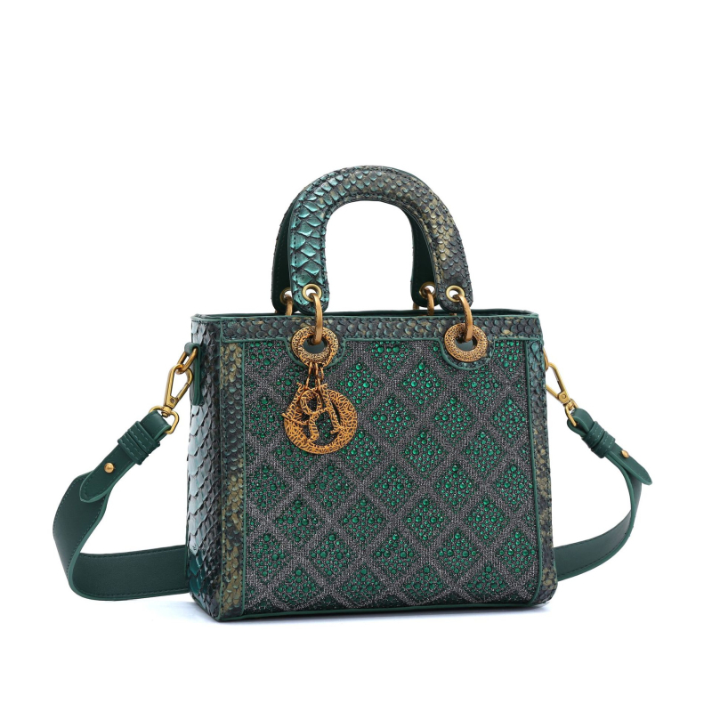 2025 Novi stil Princess Diana torba za žene, PU koža, torba za rame i crossbody