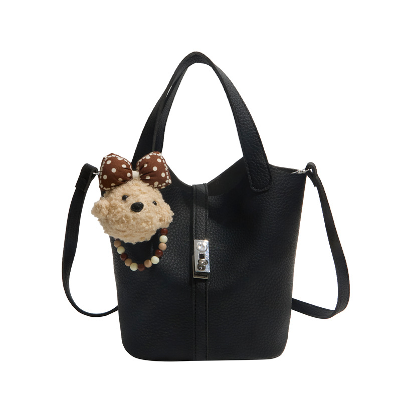 Ženska torbica s uzorkom liči, luksuzni stil, 2026 novi model, sladak stil, bucket torba za rame ili crossbody