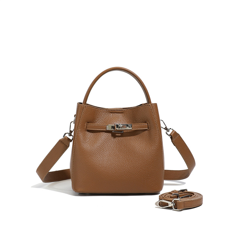 Vintage bucket torba za žene, jesen-zima 2026, modernog stila, visoke kvalitete, crossbody