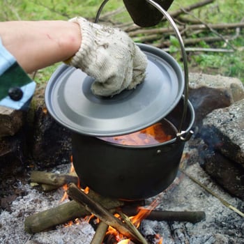 Vješajući lonac za kampiranje od aluminijske legure za 5-8 osoba