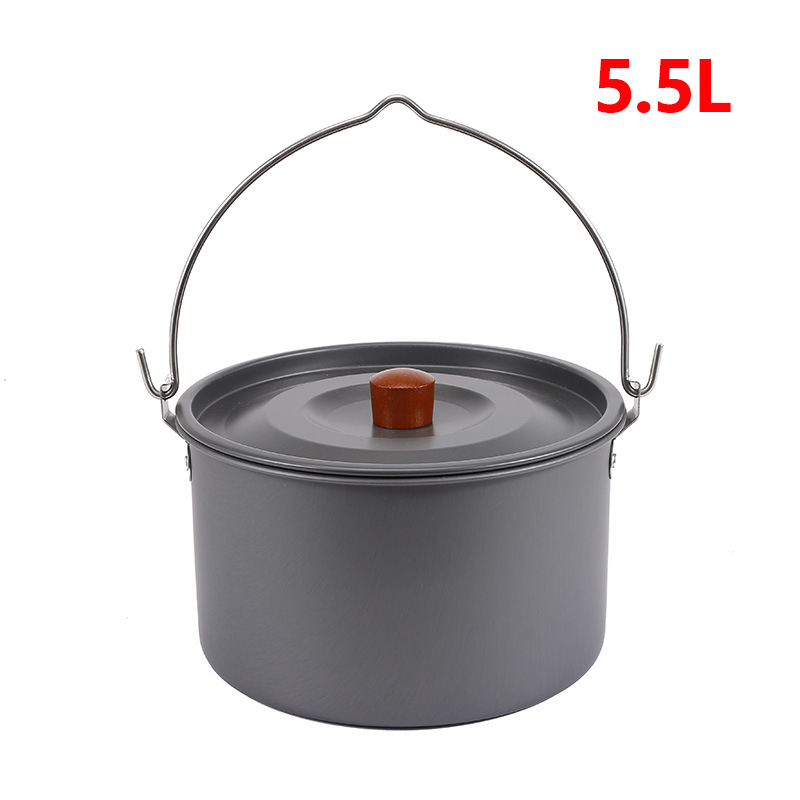 Vješajući lonac za kampiranje od aluminijske legure za 5-8 osoba