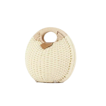 Ženska torba od ratana, pletena, casual stil