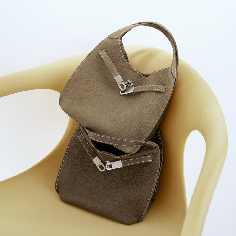 Ženska torba od prve klase teleće kože, stil košarica-vedro, prirodna koža, novi model 2026, luksuzna torba za rame i crossbody