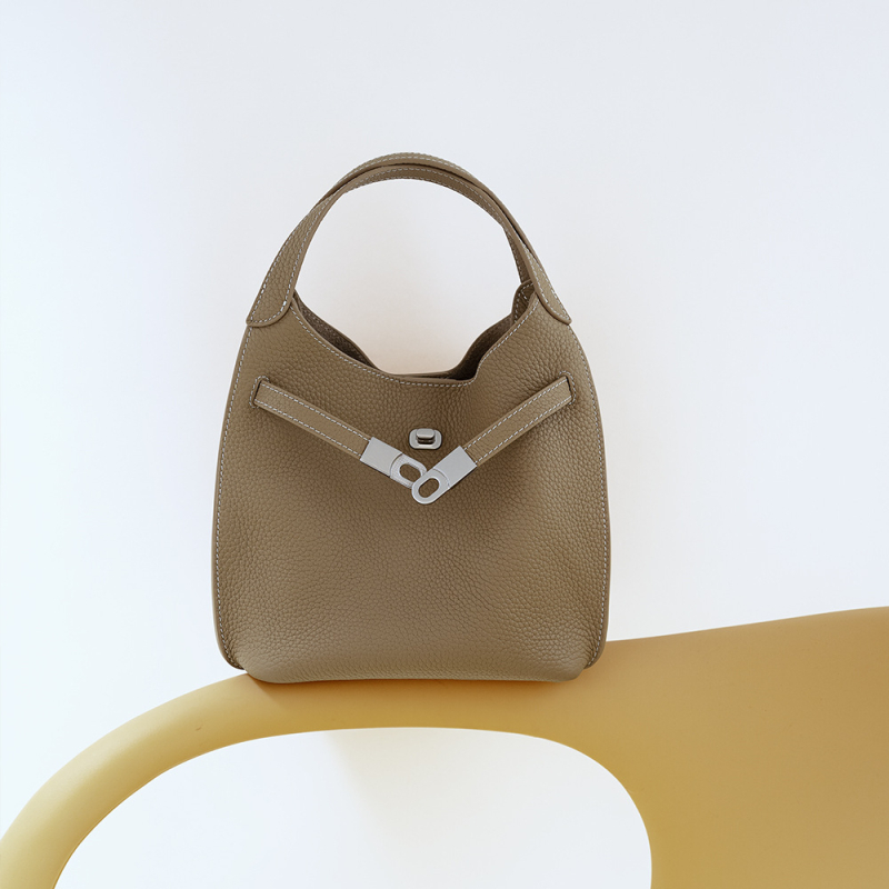 Ženska torba od prve klase teleće kože, stil košarica-vedro, prirodna koža, novi model 2026, luksuzna torba za rame i crossbody