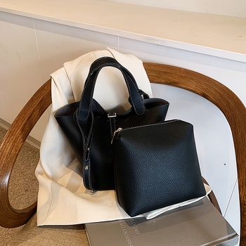 2025 PU bucket bag s velikim kapacitetom, gradski minimalisticki stil, za rame ili crossbody