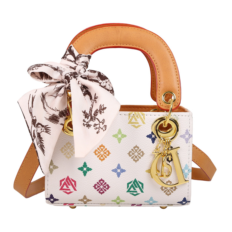 Ženska mini torbica s retro otiskom, inspirirana Dianom, svestrana lagana luksuzna torba za ramena ili crossbody, novo izdanje 2025.