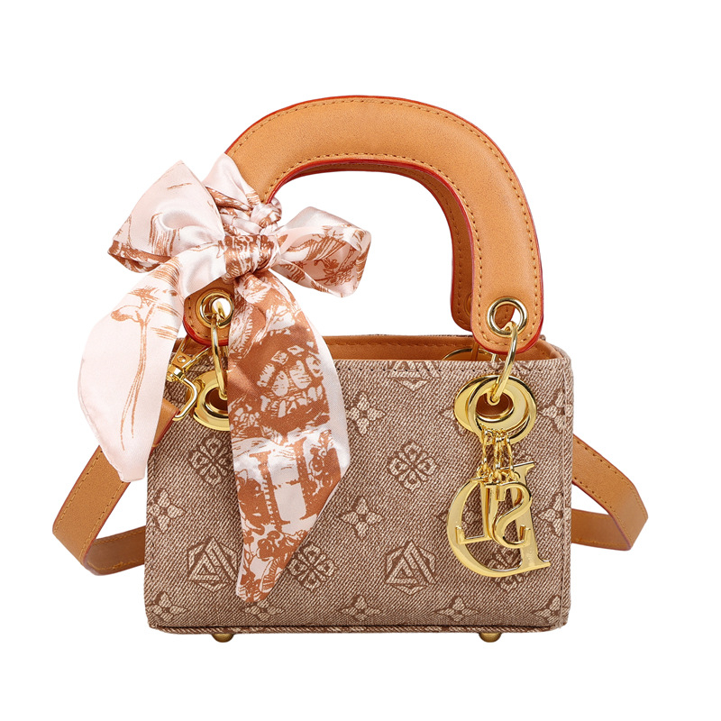 Ženska mini torbica s retro otiskom, inspirirana Dianom, svestrana lagana luksuzna torba za ramena ili crossbody, novo izdanje 2025.
