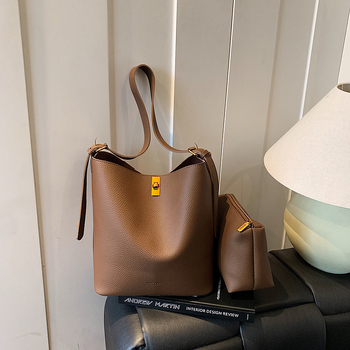 Retro ženska podlaktna torbica, torba bucket s velikim kapacitetom, crossbody, stil jesen-zima 2025