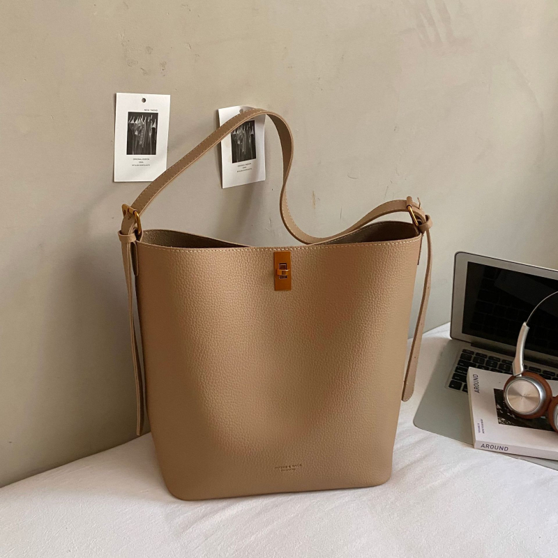 Retro ženska podlaktna torbica, torba bucket s velikim kapacitetom, crossbody, stil jesen-zima 2025