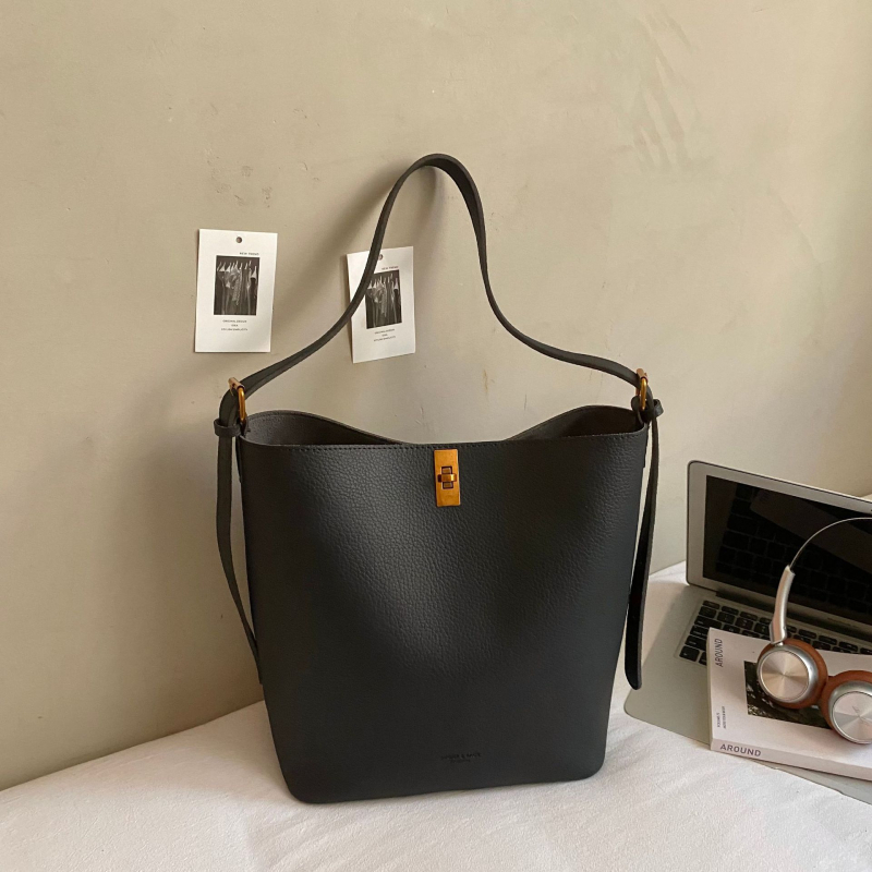 Retro ženska podlaktna torbica, torba bucket s velikim kapacitetom, crossbody, stil jesen-zima 2025
