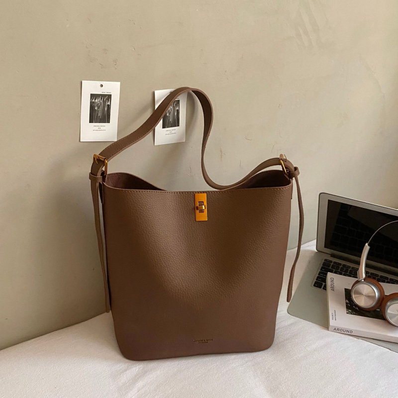 Retro ženska podlaktna torbica, torba bucket s velikim kapacitetom, crossbody, stil jesen-zima 2025